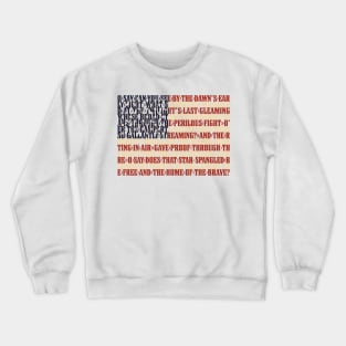 USA national anthem flag - The Star-Spangled Banner Crewneck Sweatshirt
